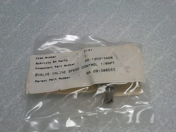 50-120215A06 | VALVE-INLINE SPEED CONTROL 1/8NPT, PARENT PART NUMBER: WA-091386D62 - Image 4