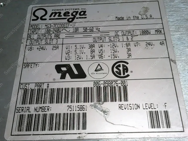 MG3-7CCDDEEF-1F | MAGNETEK OMEGA POWER SYSTEMS, MG3-7CCDDEEF-1F POWER SUPPLY - Image 3