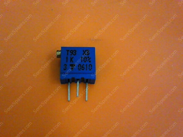72-T93XB-1K | 3/8 SQ H/ADJ 1K VISHAY/SFERNICE MULTI-TURN TRIMMERS (PACKAGE OF 12) - Image 3