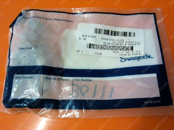 SS-6-HC-400 | SWAGELOK HOSE CONNECTOR 3/8 ID HC X1/4T SS-6-HC-400 (PACK OF 4) - Image 3