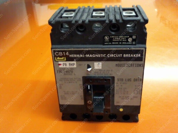 FAL34070 | SQUARE D, 70 AMP, CIRCUIT BREAKER, 3 POLE, 480 VAC, FAL34070 - Image 6