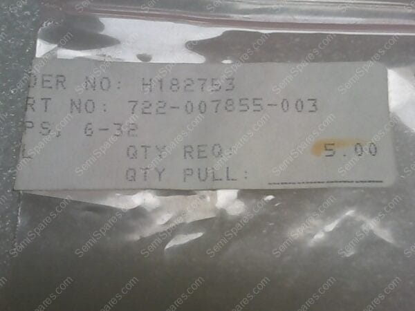 722-007855-003 | ZINC PLATED NUT FOR CIRCUIT BREAKER 6-32 KEPS - Image 2