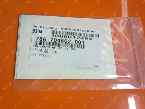 786-704662-001 | LBL,WARN,RF 13.56 MHz - Image 4
