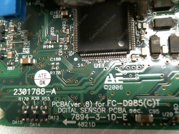 2301788-A | AE PCBA(VER.8) FOR FC-D985(C)T DIGITAL SENSOR PCBA SEC. 7894-3-1D-E - Image 3
