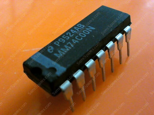 MM74C00N | NSC/FSC MM74C00N DIP-14 QUAD 2-INPUT NAND GATE . QUAD IC - Image 4
