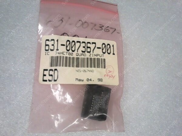 631-007367-001 | IC 74HCT00 QUAD ZINPUT - Image 2