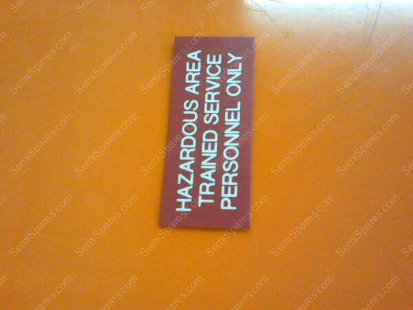 785-653136-001 | HAZARDOUS AREA TRAINED SERVICE PERSONAL ONLY - Image 6
