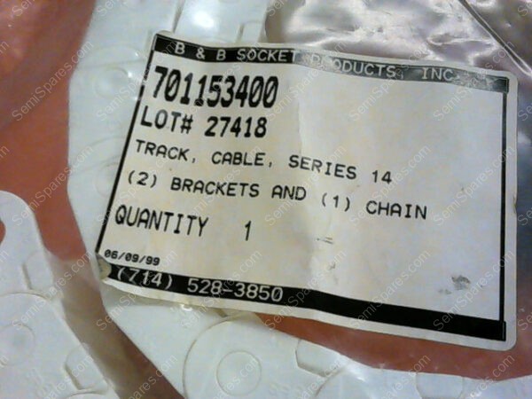 701-153400-001 | TRACK, CABLE, SERIES 14 (2) BRACKETS AND (1) CHAIN - Image 6