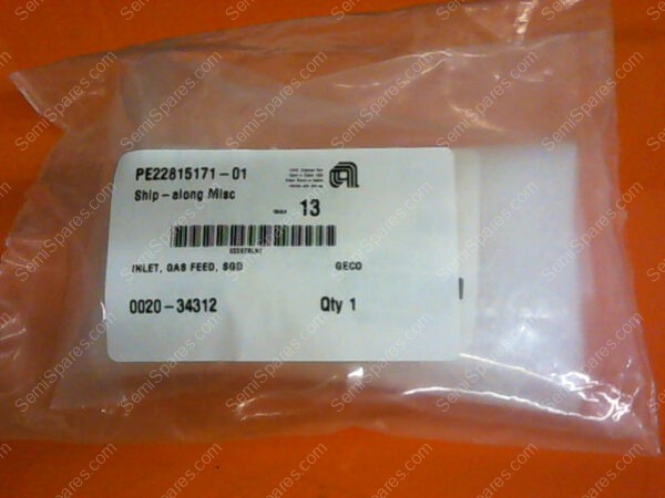 0020-34312 | INLET, GAS FEED, SGD P/N 0020-34312 - Image 7
