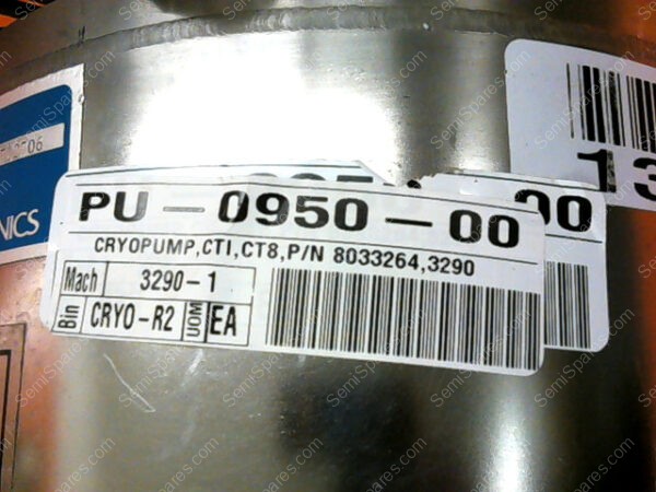 PU-0950-00 | CRYOPUMP,CTI,CTS, P/N 8033264,3290 - Image 7