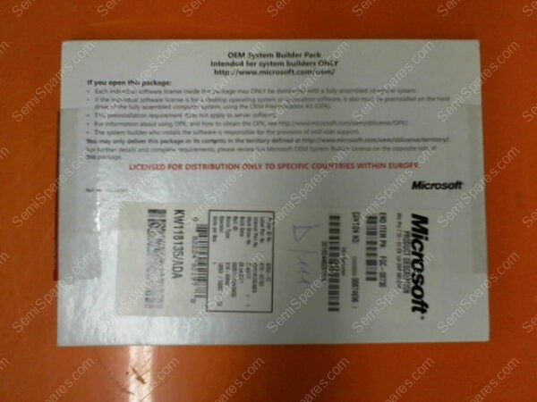 FQC-00730 | WINDOWS ULTIMATE 7 32 BIT OEM SYSTEM BUILDER PACK GLC-00701 ENGLISH - Image 6