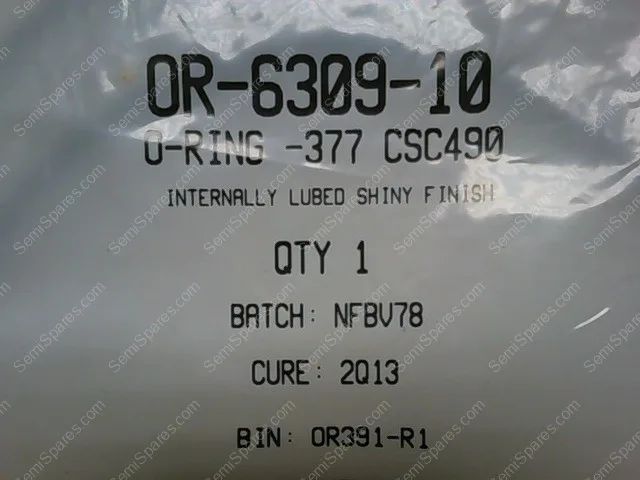OR-6309-10 | O-RING,STICKLESS,2091330,SHINY,377CSC490 - Image 2