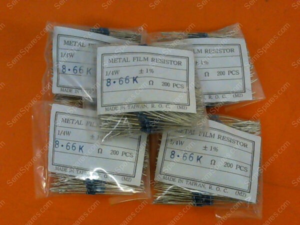 8.66KXBK-ND | RES 8.66K OHM 1/4W 1% METAL FILM - Image 3