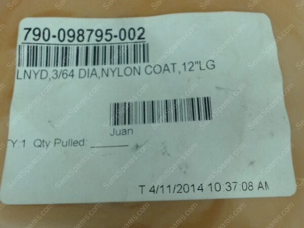 790-098795-002 | LNYD,3/64 DIA,NYLON COAT,12"LG - Image 7