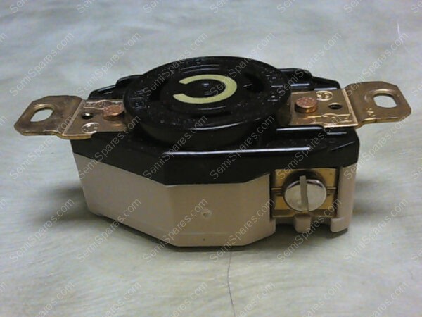 2610A | HUBBELL 2610A TWIST-LOCK RECEPTACLE, 2 POLE 3 WIRE LOCKING 30A. 125V A.C. OR D.C, NEMA L5-30R - Image 5