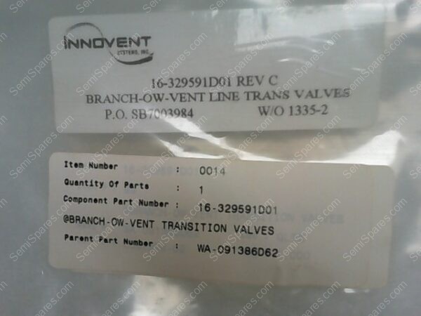 16-329591D01 | BRANCH-OW-VENT TRANSITION VALVES - Image 3