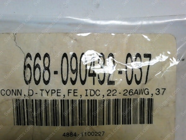 668-090432-037 | CONN,D-TYPE,FE,IDC,22-26AWG,37 - Image 3