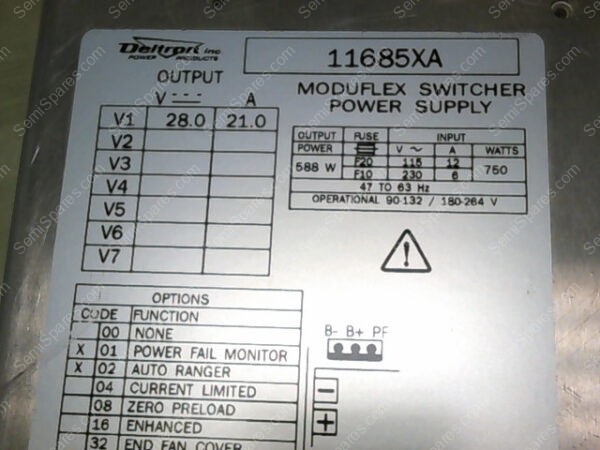 11685XA | DELTRON 11685XA MODUFLEX SWITCHER POWER SUPPLY - Image 6