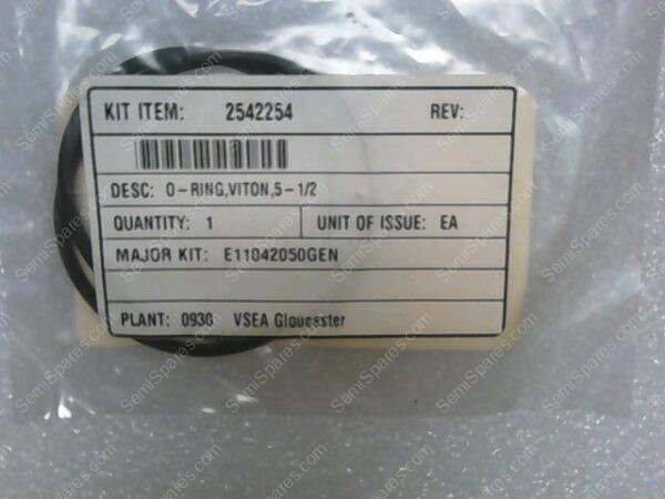 2-254-V75F | MCDOWELL & COMPANY 2-254-V75F, 3Q99 O-RING, VITON BLK