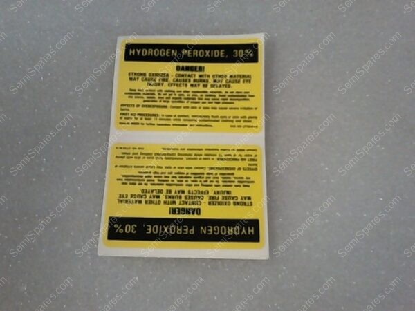 GU-5150-00 | LABEL, 7A-7276P, HYDROGEN PEROXIDE 30% - Image 2