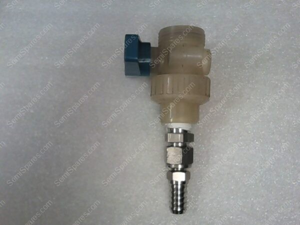 UNION BALL VALVE | TRUE BLUE PLAST-O-MATIC UNION BALL VALVE, WITH SWAGELOK 316 GSG FITTING - Image 6