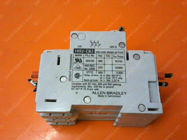 1492-CB3 | ALLEN BRADLEY MINIATURE CIRCUIT BREAKER CAT. 1492-CB3 G200 - Image 5