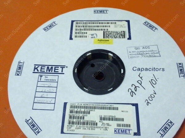C315C220K2G5CA7301 | CAPACITORS, 22PF, 200V, 10%, (2500 PCS) - Image 4