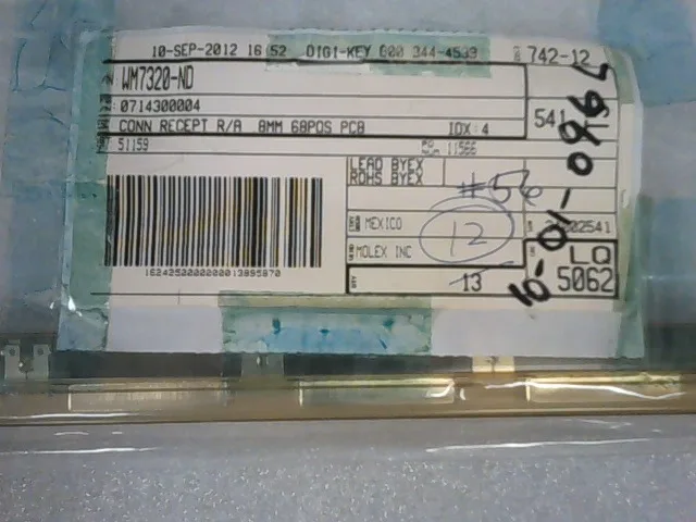 WM7320-ND | CONN RECEPT R/A .8MM 68POS PCB - Image 6