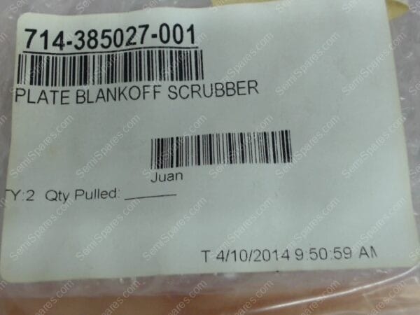714-385027-001 | PLATE BLANKOFF SCRUBBER - Image 6
