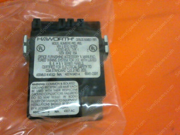 457U-120V | HAWORTH 6 RECEPTACLE 457U DUPLEX POWER ELECTRIC OUTLET FOR CUBICLE PRD-3D 120V 60HZ 15A - Image 8