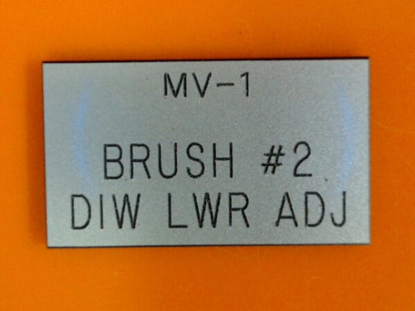 138-885338-074 | LABEL ,MV-1 BR#2 DIW LWR ADJ. - Image 4