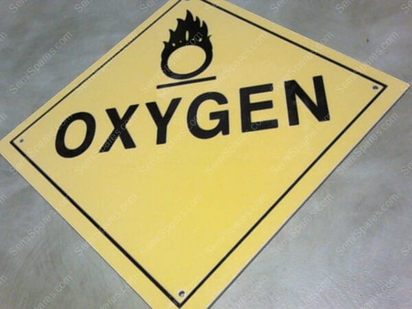 OXYGEN PLACARD | OXYGEN D.O.T PLACARD - Image 3
