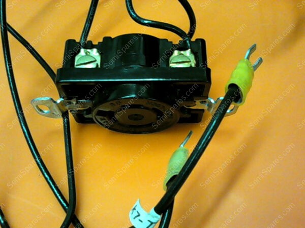 20A-250V | HUBBELL BLACK LOCKING RECEPTACLE, 20 AMPS, 250VAC VOLTAGE 20A-250V - Image 8