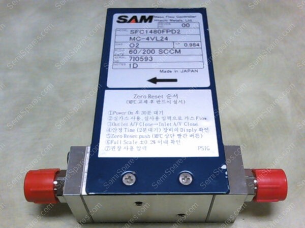 SFC1480FPD2 | SAM HITACHI SFC1480FPD2 MASS FLOW CONTROLLER FANTAS MC-4VL24BL N2 - Image 6