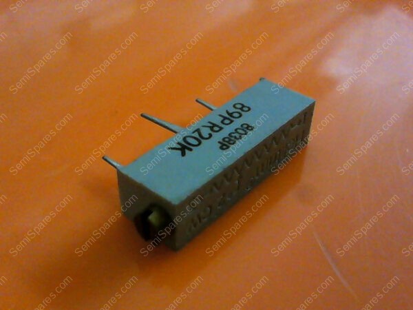 89PR20K | BI 8103P-89PR20K 20K OHM 3/4" TRIMMING POTENTIOMETER CERMET 5 PIECEES MBH015B - Image 4
