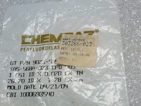 303266-023 | CHEMRAZ AS-568A-023 CPD 505, 1.051 ID X 0.070 CX IN 26.70 ID X 1.78 CX MM ORING - Image 4