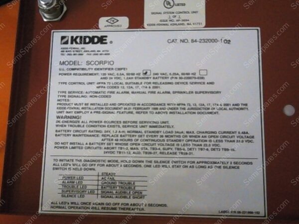 SP-1745-00 | SCORPIO PANEL FIRE SUPP ASSY, 72097-32 - Image 4