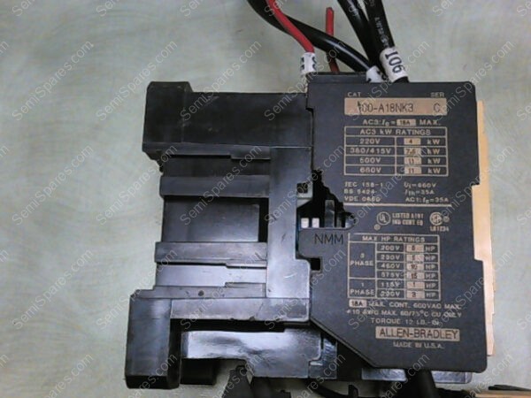 100-A18NK3 | ALLEN BRADLEY CAT 100-A18NK3 SERIES C With 193-BSC 15 B - Image 4