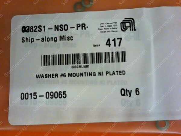 0015-09065 | WASHER #6 MOUNTING NI PLATED (PKG OF 6) 0015-09065 - Image 3