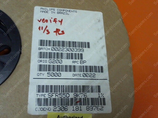 0022300399 | RESISTOR,5% AXIAL, 9.76K OHM (5000 PCS) - Image 4