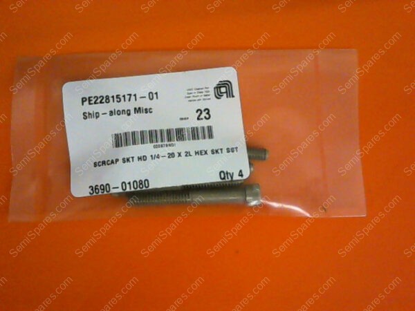 3690-01080 | SCRCAP SKT HD 1/4-20 X 2L HEX SKT SST P/N 3690-01080 (PKG OF 4) - Image 2