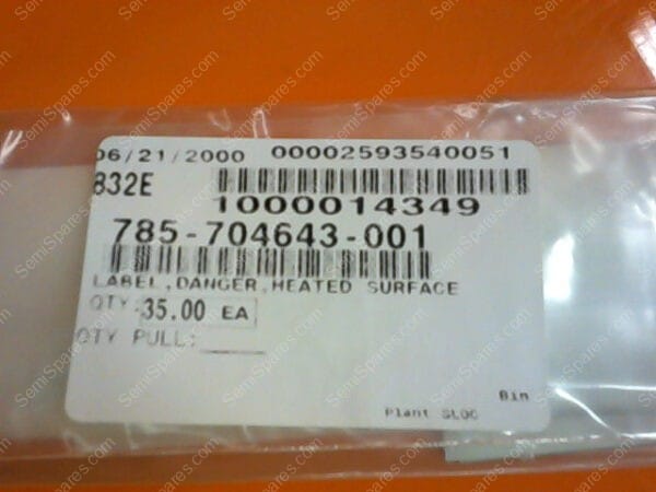 785-704643-001 | LABEL,DANGER,HEATED SURFACE - Image 4
