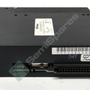 Black automotive electronic control unit (ECU) with a multi-pin connector along the front edge and a barcode label on its surface.