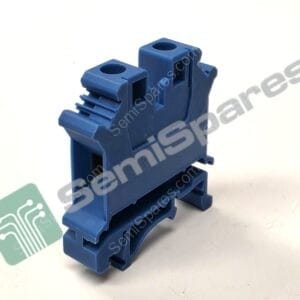 Close-up of blue plastic Technic bricks with round holes and interlocking ridges, part of a modular construction toy.