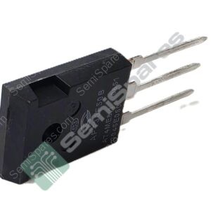 Close-up of a black plastic electrical plug with two flat metal blades extending outward from the housing, angled against a white background.