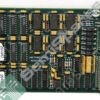 Green circuit board labeled 'LAMP/POWER INTERFACE CARD' with numerous DIP ICs, capacitors, and a gold edge connector (PCI-like).