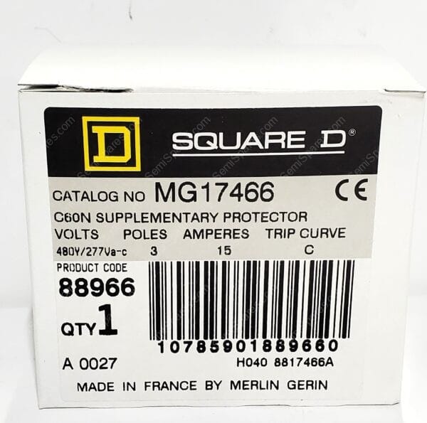 MG17466 | CIRCUIT BREAKER 3 POLE 15A | SQUARE D - Image 7