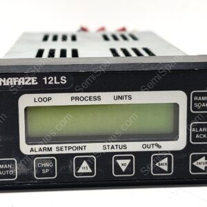 Front panel of an ANAFRAZE 12LS process controller, with display and labeled buttons (LOOP, PROCESS, UNITS, ALARM SETPOINT).