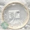 White ceramic plate sealed in plastic packaging with a product label visible on the front.
