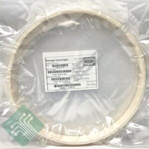 White ceramic plate sealed in plastic packaging with a product label visible on the front.